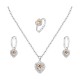 PARURE ZIRCONE CUORE COLORATO - MY25496B475/B474/B473