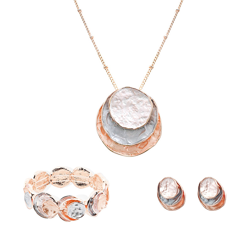 PARURE ROTONDO SMALTATO A TRE STRATI - SW1882736B87/F99/E840