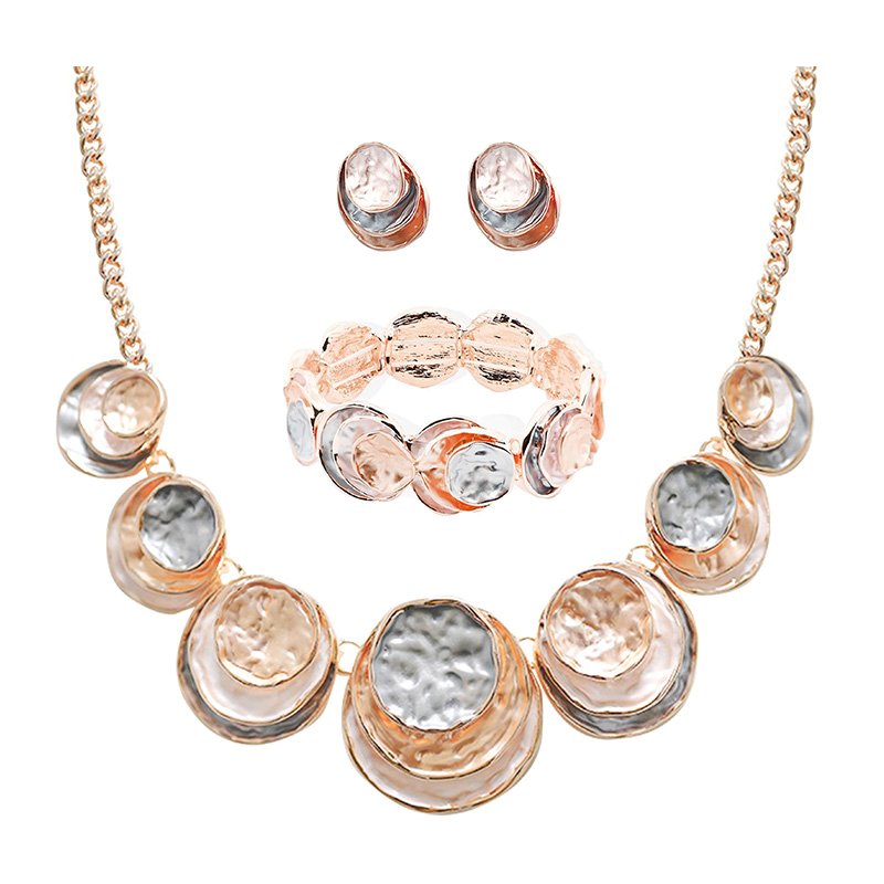 PARURE ROTONDO SMALTATO A TRE STRATI - SW2492B809/F99/E840