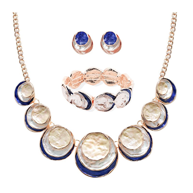 PARURE ROTONDO SMALTATO A TRE STRATI - SW2492B809/F99/E840