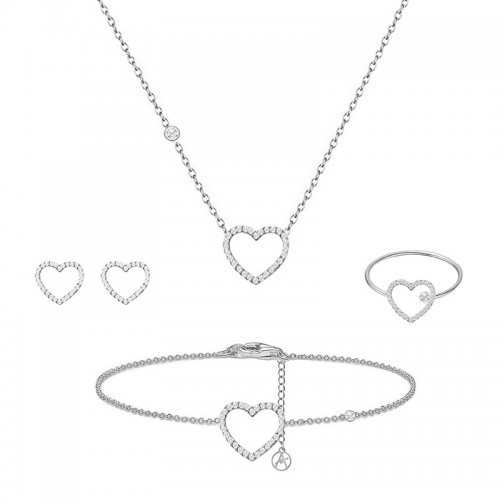 PARURE CUORE CON STRASS - YC2564B190/B191/B192/B193