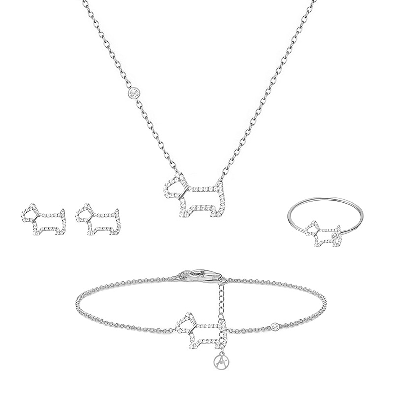 PARURE CANE CON STRASS - YC2564B206/B207/B208/B209