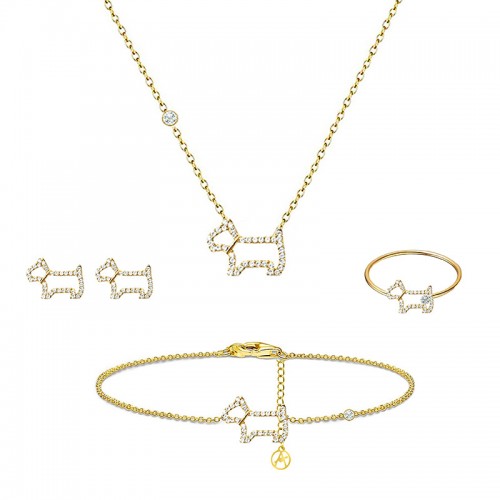 PARURE CANE CON STRASS - YC2564B206/B207/B208/B209