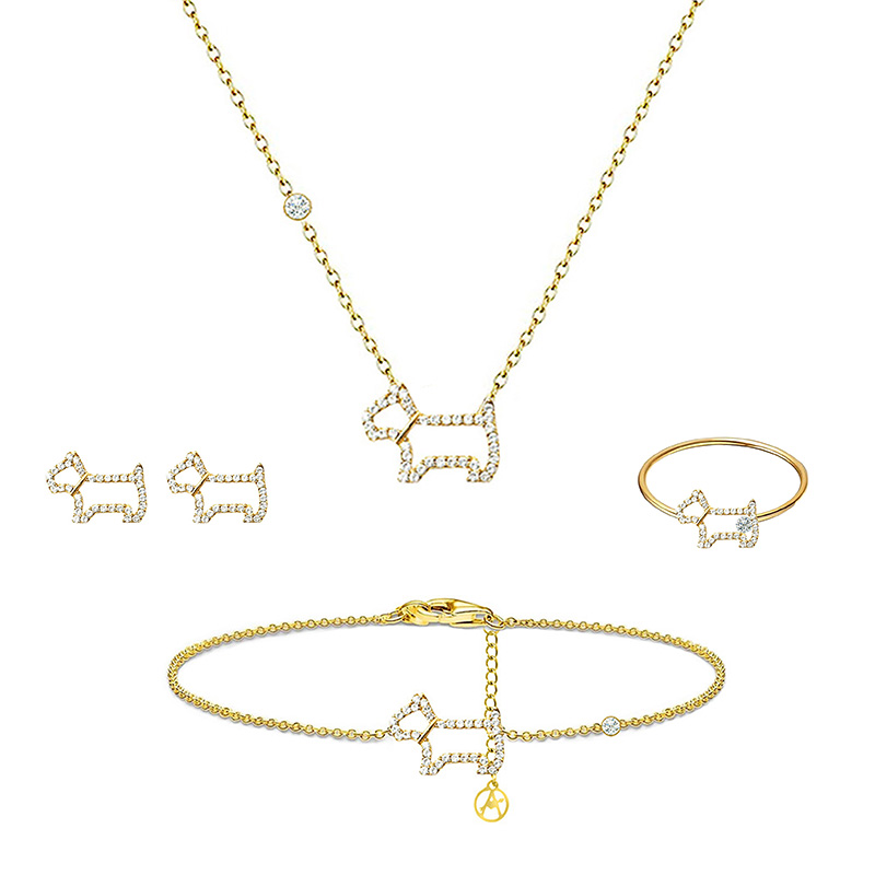 PARURE CANE CON STRASS - YC2564B206/B207/B208/B209