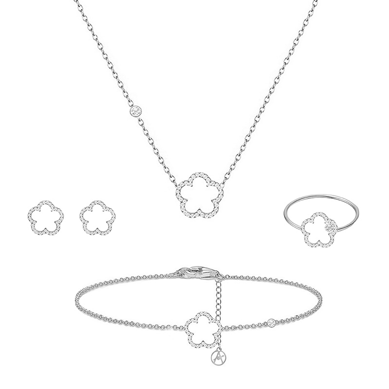 PARURE FIORE CON STRASS - YC2564B226/B227/B228/B229