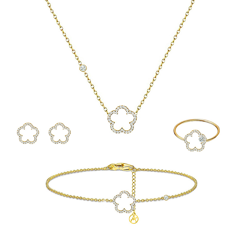 PARURE FIORE CON STRASS - YC2564B226/B227/B228/B229