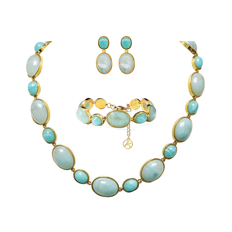 PARURE RESINA OVALE COLORATA - YC26240C913/C912/C911