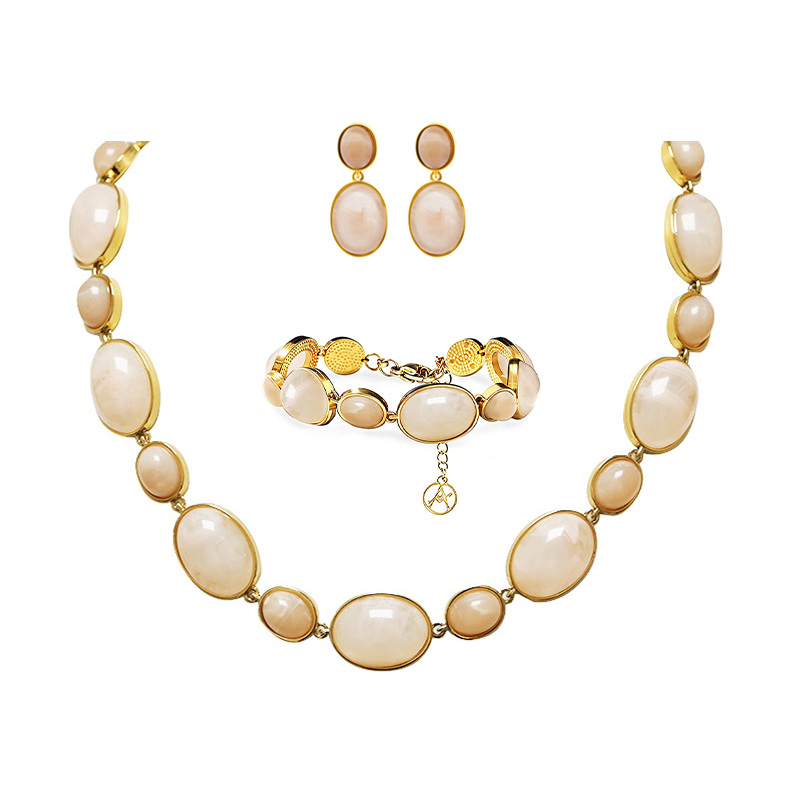 PARURE RESINA OVALE COLORATA - YC26240C913/C912/C911