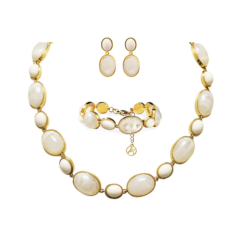 PARURE RESINA OVALE COLORATA - YC26240C913/C912/C911