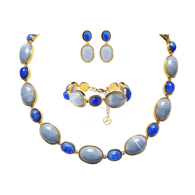 PARURE RESINA OVALE COLORATA - YC26240C913/C912/C911