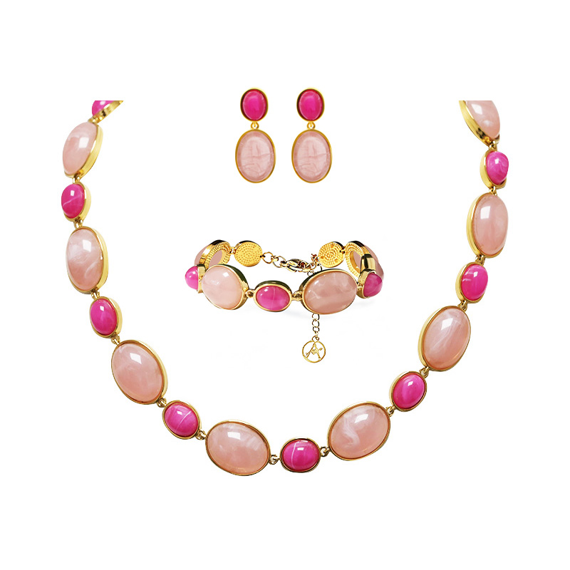 PARURE RESINA OVALE COLORATA - YC26240C913/C912/C911