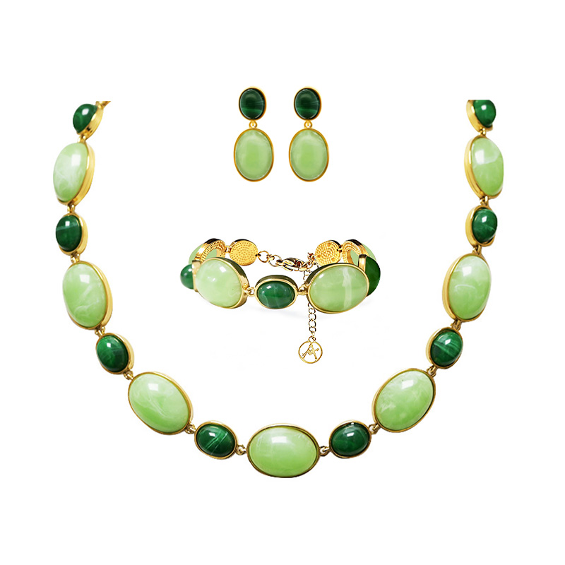 PARURE RESINA OVALE COLORATA - YC26240C913/C912/C911
