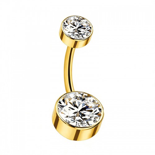 BARRA CURVA A BANANA CON ZIRCONIA - 2621124106041