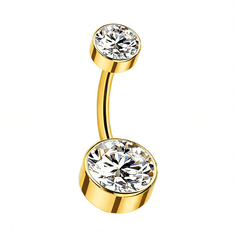 BARRA CURVA A BANANA CON ZIRCONIA - 2621124106041