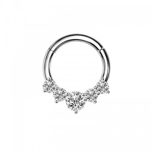 CERCHIO CLICKER CON ZIRCONIA - 6621124092555