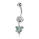 PIERCING BANANA IN ZIRCONIA CON PENDENTE A CUORE - JQ1000B105 PIERCING BANANA IN ZIRCONIA CON PENDENTE A CUORE - JQ1000B105