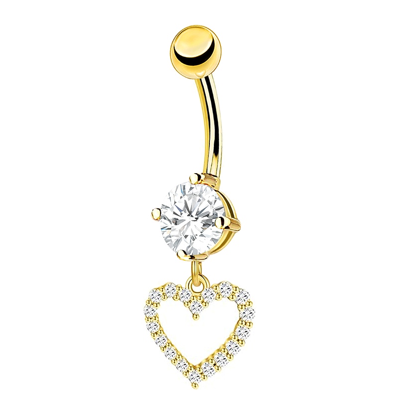 PIERCING BANANA IN ZIRCONIA CON PENDENTE A CUORE - JQ1000B107 PIERCING BANANA IN ZIRCONIA CON PENDENTE A CUORE - JQ1000B107