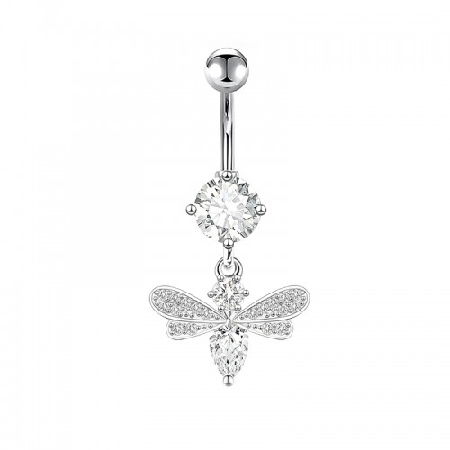 PIERCING BANANA IN ZIRCONIA CON PENDENTE A APE - JQ1200B102