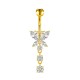 PIERCING BANANA FARFALLA PENDENTE IN ZIRCONIA - JQ1400B095 PIERCING BANANA FARFALLA PENDENTE IN ZIRCONIA - JQ1400B095