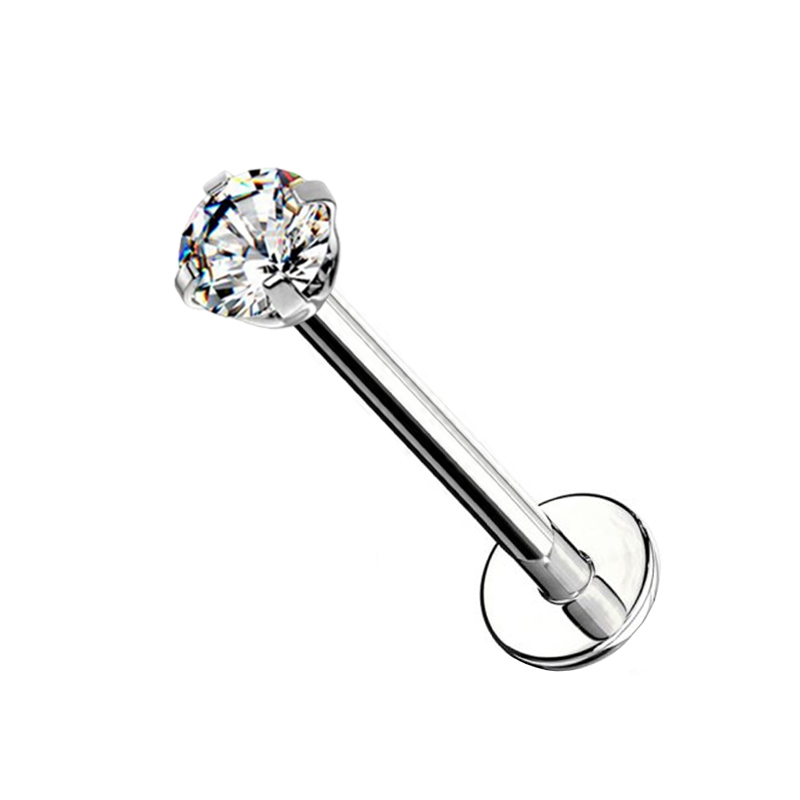 PIERCING LABRET CON ZIRCONIA PUNTO LUCE - JQ280L001/JQ320L001