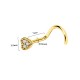 PIERCING NASO A VITE CON CUORE - JQ480N136