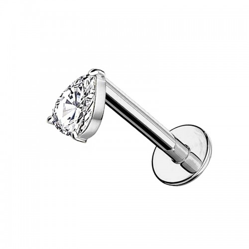PIERCING LABRET CON ZIRCONIA A GOCCIA - JQ600L127