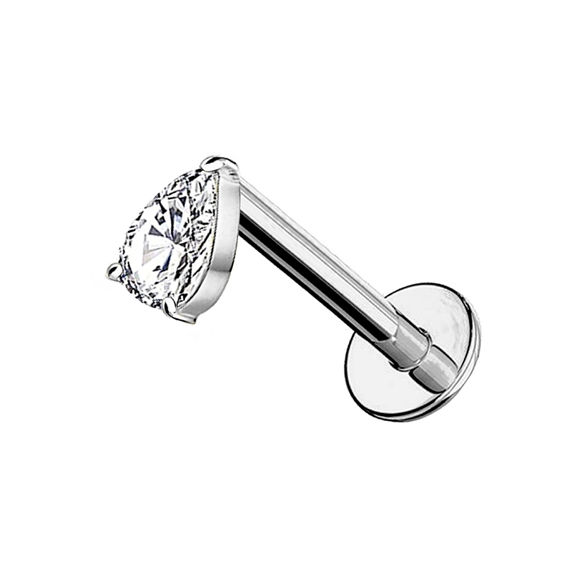 PIERCING LABRET CON ZIRCONIA A GOCCIA - JQ600L127 PIERCING LABRET CON ZIRCONIA A GOCCIA - JQ600L127