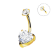 PIERCING A BANANA CON ZIRCONIA CUORE - JQ720B120