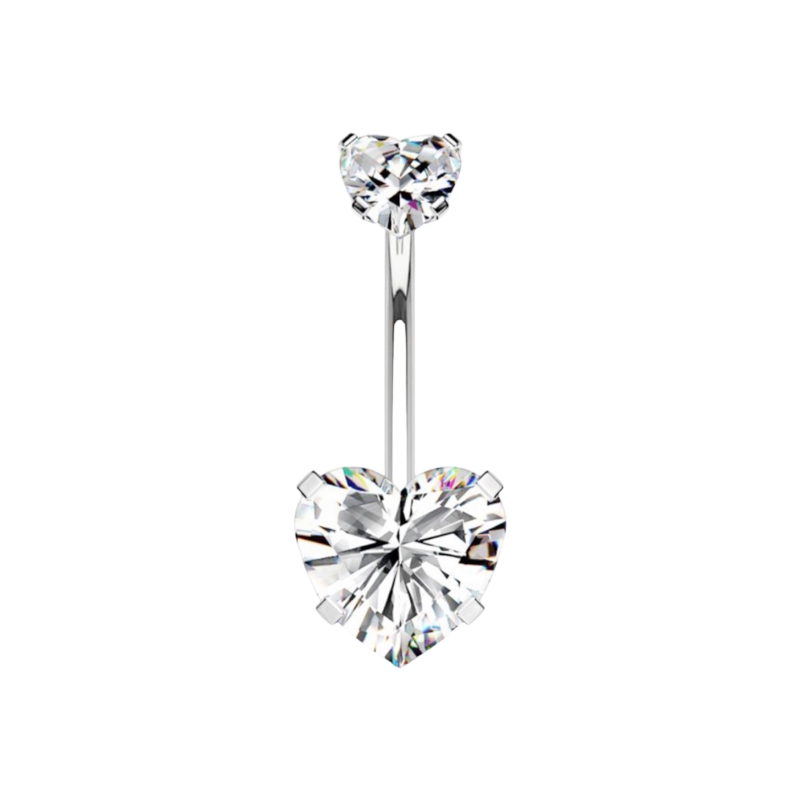 PIERCING A BANANA CON ZIRCONIA CUORE - JQ720B126/JQ800B126