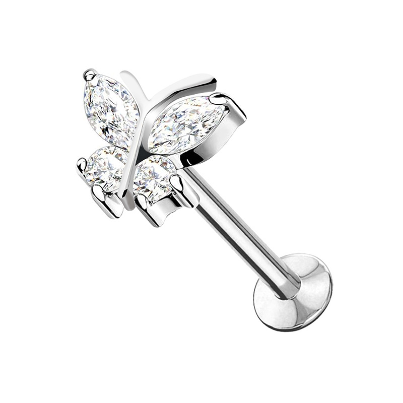 PIERCING LABRET CON FARFALLA - JQ720L005