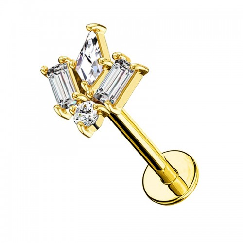 ZIRCONIA LABRET PIERCING - JQ720L112