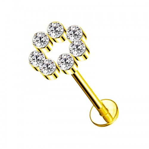 LABRET TONDO CON ZIRCONIA - JQ720L153