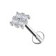 PIERCING LABRET QUADARTO CON ZIRCONIA - JQ720L154