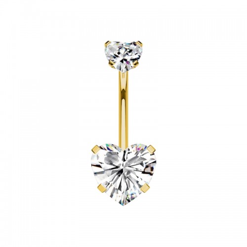 PIERCING A BANANA CON ZIRCONIA CUORE - JQ720B126/JQ800B126 PIERCING A BANANA CON ZIRCONIA CUORE - JQ720B126/JQ800B126
