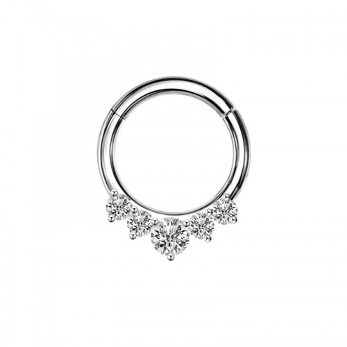 PIERCING CERCHIO CLICKER CON CRISTALLI - JQ800C021