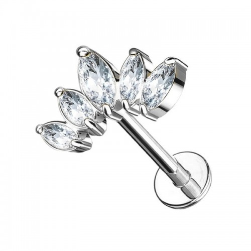 PIERCING LABRET A CORONA ZIRCONIA - JQ800L124 PIERCING LABRET A CORONA ZIRCONIA - JQ800L124