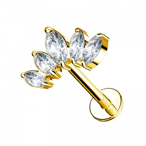 PIERCING LABRET A CORONA ZIRCONIA - JQ800L124 PIERCING LABRET A CORONA ZIRCONIA - JQ800L124