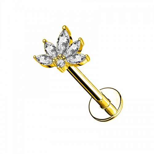 PIERCING LABRET CON MARQUISE A VENTAGLIO - JQ800L160