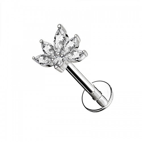 PIERCING LABRET CON MARQUISE A VENTAGLIO - JQ800L160