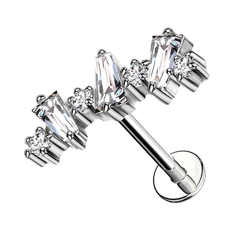 PIERCING LABRET ARCO CON ZIRCONIA - JQ920L113
