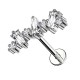 PIERCING LABRET ARCO CON ZIRCONIA - JQ920L113