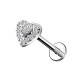 PIERCING LABRET A CUORE CON ZIRCONIA - JQ920L121