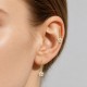 PIERCING PENDENTE PER ORECCHIO CON CATENELLA E FIORE IN ZIRCONIA - JQ920L143