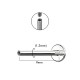 PIERCING LABRET CON ZIRCONIA - JQ720L112