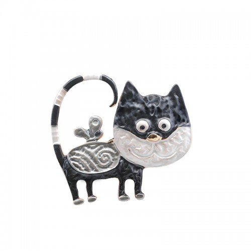 SPILLA MAGNETICA SMALTATA GATTO - SW24704B678
