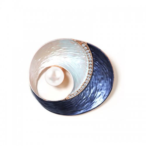 SPILLA MAGNETICA SMALTATA CON PERLA - SW24704B680