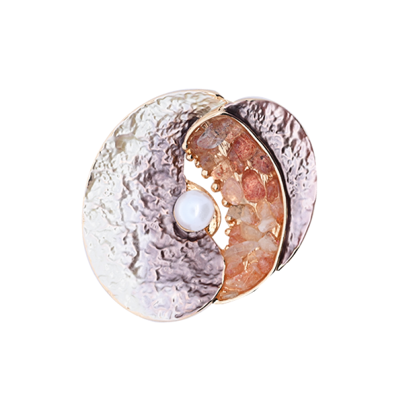 SPILLA SMALTATA CON PERLA E PIETRE - SW2472A382