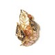 SPILLA MAGNETICA FOGLIE SMALTATE CON PIETRE E CRISTALLI - SW2564C410