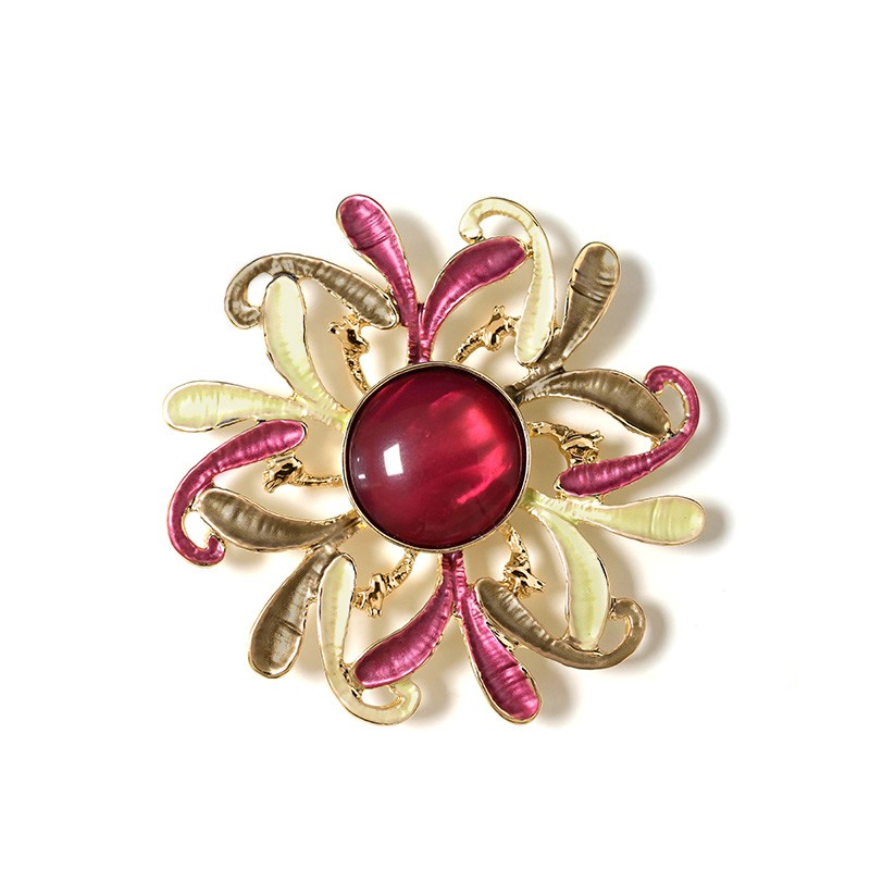 SPILLA MAGNETICA SMALTATA FIORE SOLARE - SW2568C405