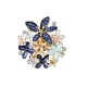 SPILLA MAGNETICA FIORE SMALTATO CON STRASS - SW2568C414